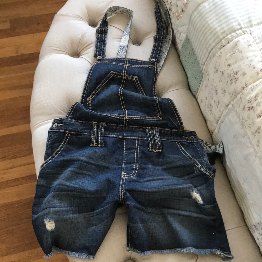 Stitch’s Authentic Tailored Denim Shorts Overalls